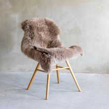 Nieuw-Zeelands schapenvacht taupe