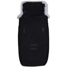 Kinderwagenzak zwart - Schapenvacht binnenkant