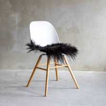 Chairpad IJslands schapenvacht zwart