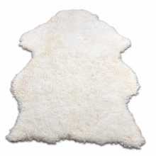 Uncombed white sheepskin