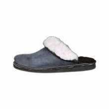 Ladies slide slipper blue gray