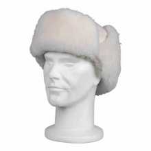 White lambskin hat