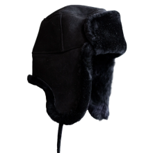 Pilotenmuts Olaf - Zwart