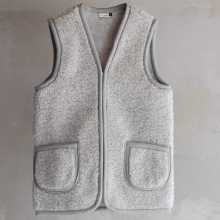 Volwassen bodywarmer wol - Grijs